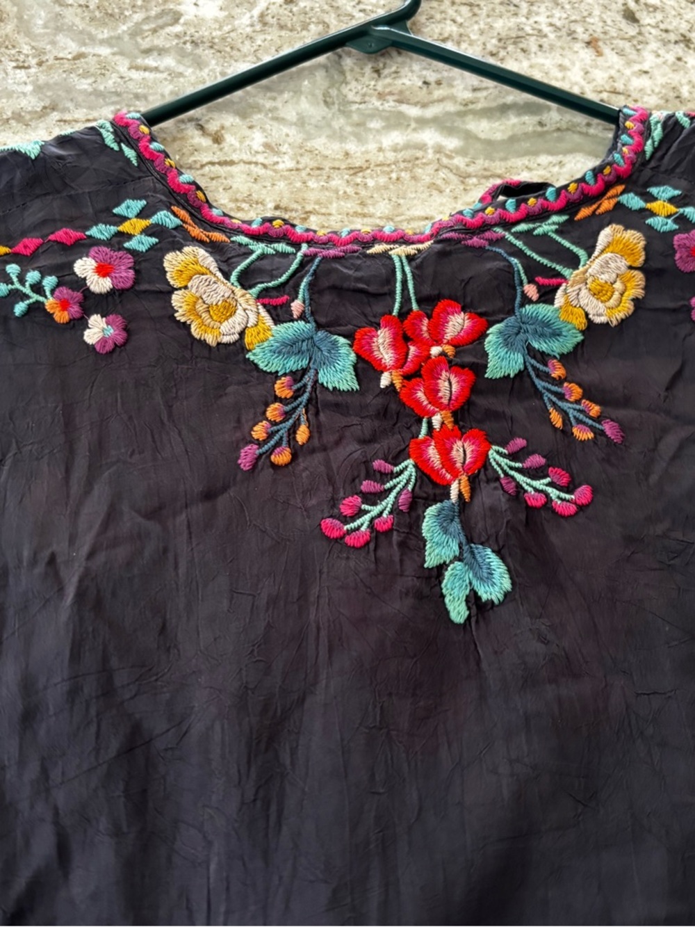 Johnny Was Selena Embroidered Poncho Womans Medium - Picture 4 of 7